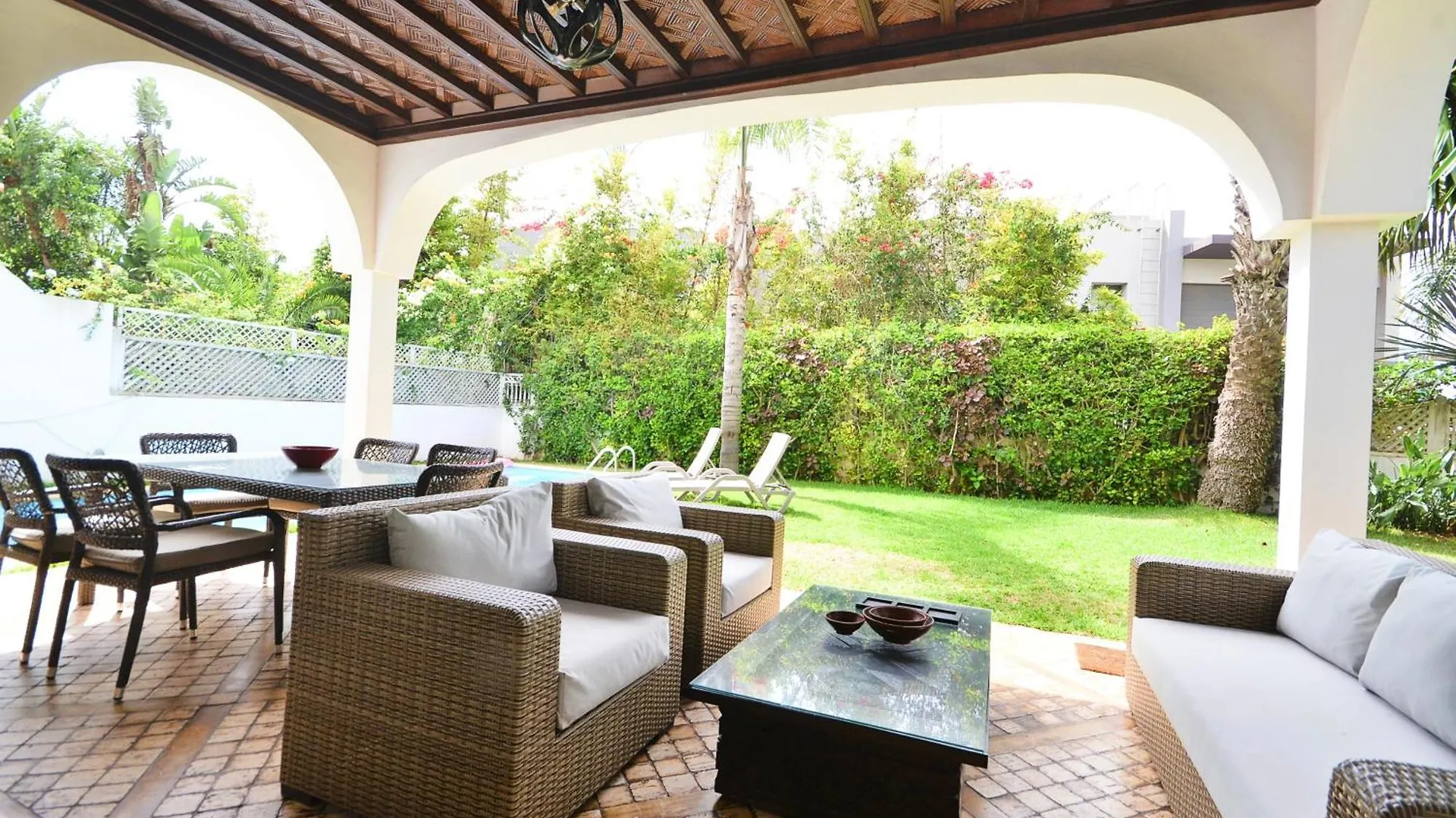 Sunny Villa Oceanside 4Br Casablanca Marokkó